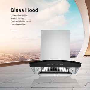 Glass Hood with Powerful Suction WG012
